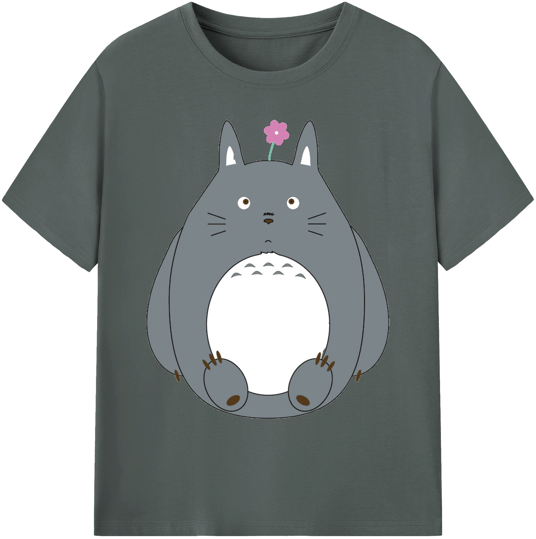 （画像用） となりのトトロ 草壁メイ 草壁サツキ My Neighbor Totoro Satsuki Kusakabe Mei Kusakabe 綿100％ メンズ半袖Tシャツ｜肌触りやわらか＆通気性